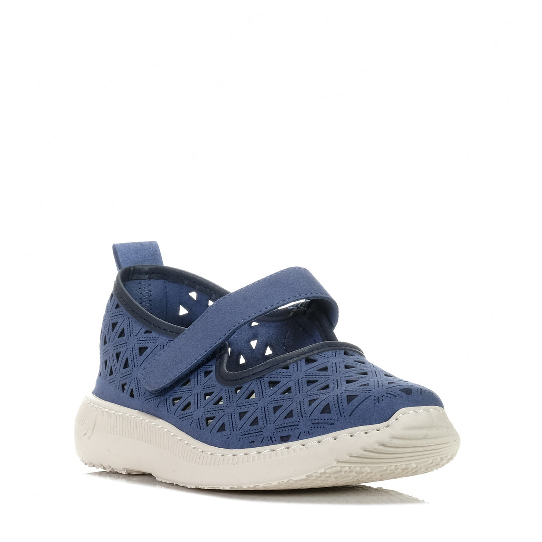 Pluma Flex 3708 Navy, Womens, blue, flats, Pluma Flex, shoes, womens