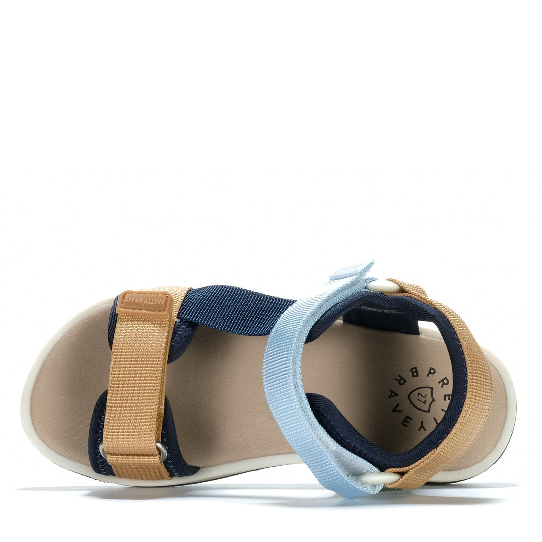 Pretty Brave Otis Ocean Combo Youth Sandals