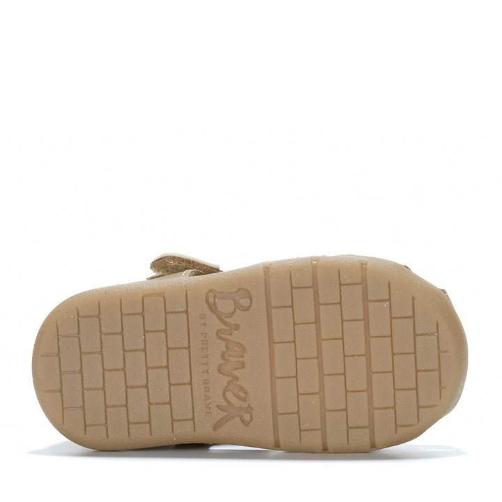 Pretty Brave Theo Tan Toddler Sandals