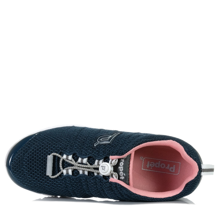 Propet Travel Mesh Navy/Melon, 10 US, 11 US, 6 US, 7 US, 8 US, 9 US, blue, flats, Propet, shoes, sports, walking, wide, womens