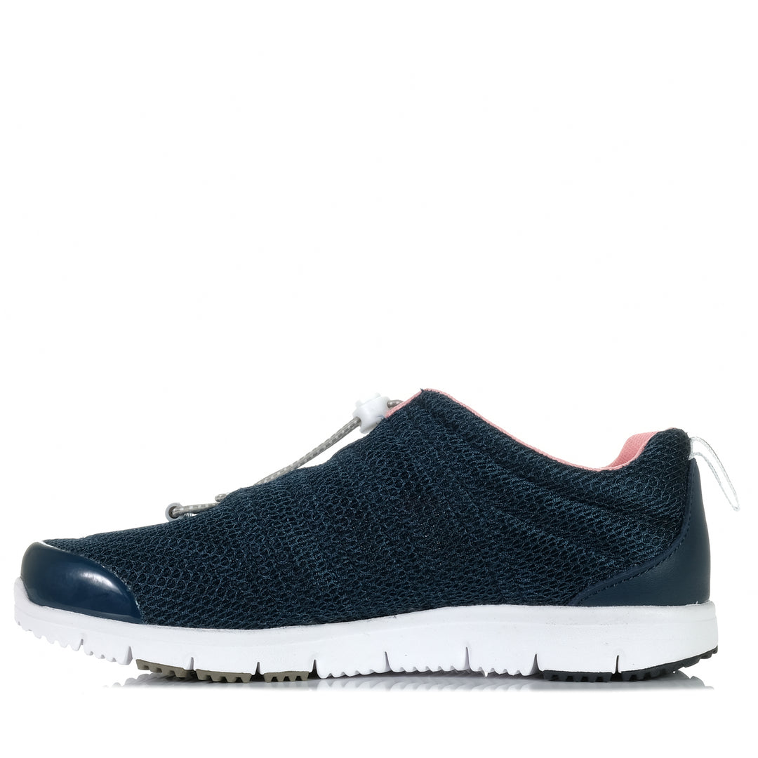 Propet Travel Mesh Navy/Melon, Womens