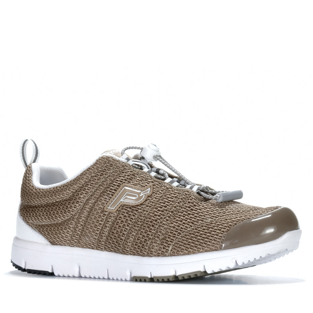 Propet Travel Mesh Taupe Womens Shoes