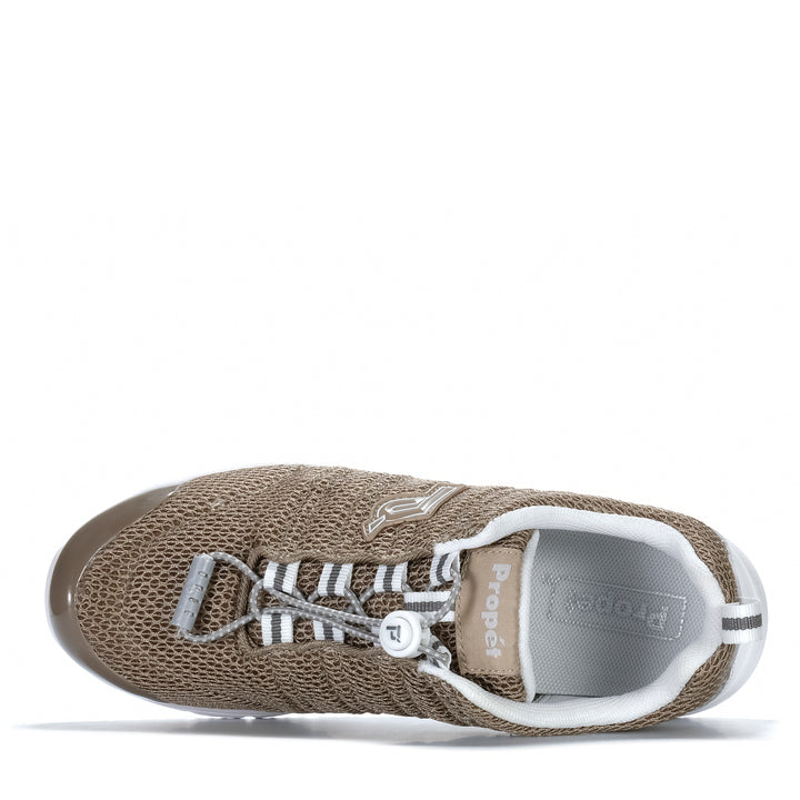 Propet Travel Mesh Taupe Womens Shoes
