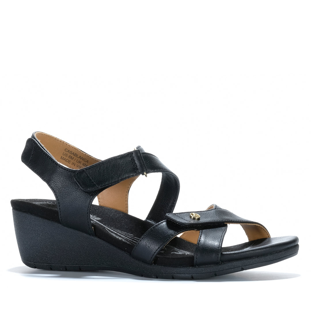 Revere Casablanca Black French Womens Sandals
