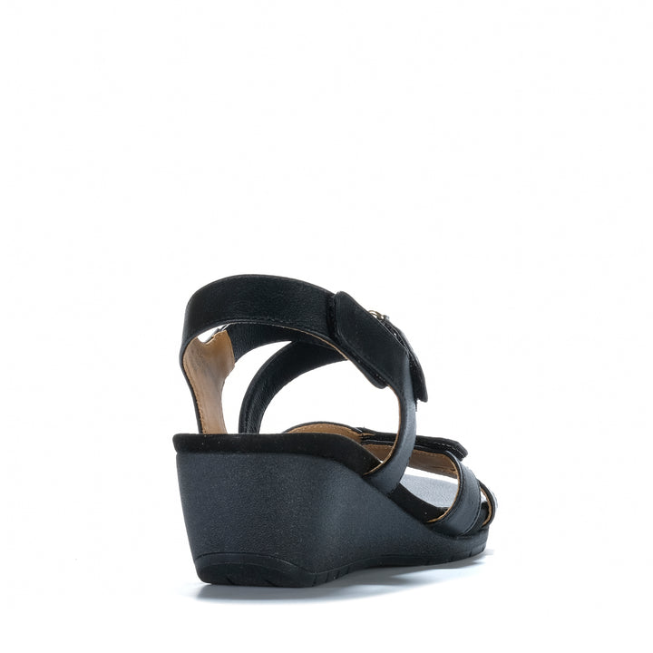 Revere Casablanca Black French Womens Sandals