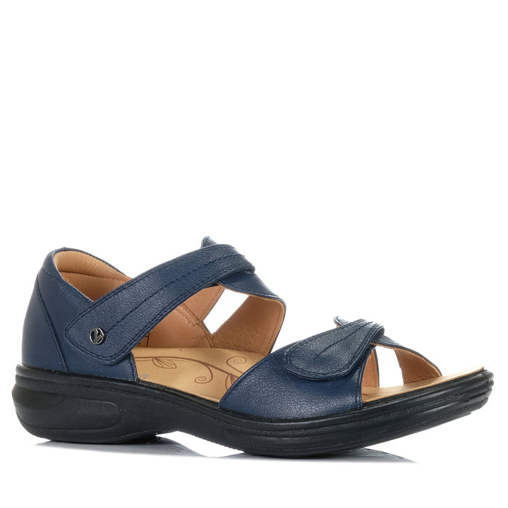 Revere Geneva Blue French, Womens, blue, flats, revere, sandals, wide, womens