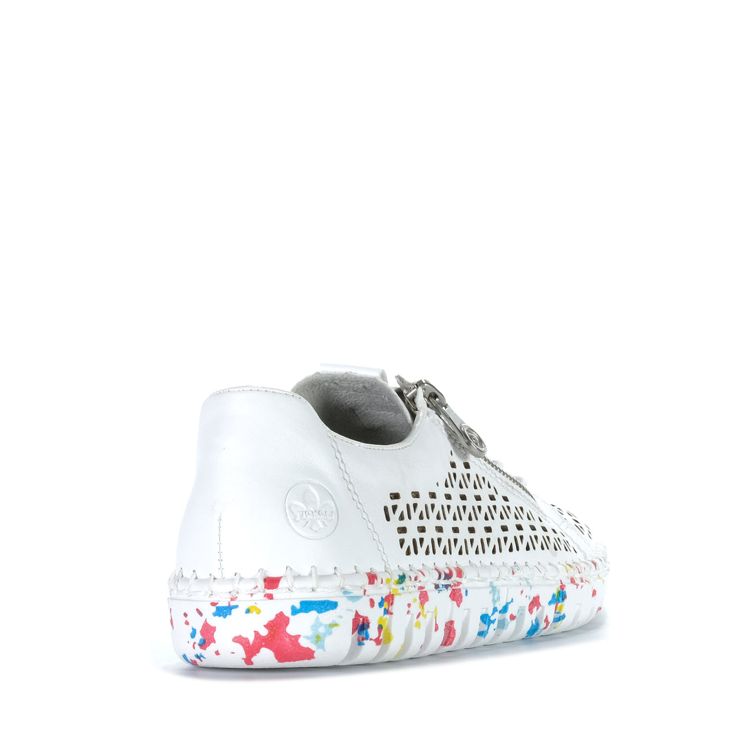 Rieker Dillard M2357/80 Weiss Womens Sneakers