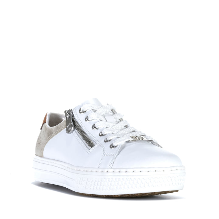 Rieker Dobbs L59A1/81 Weiss Kombi Womens Sneakers