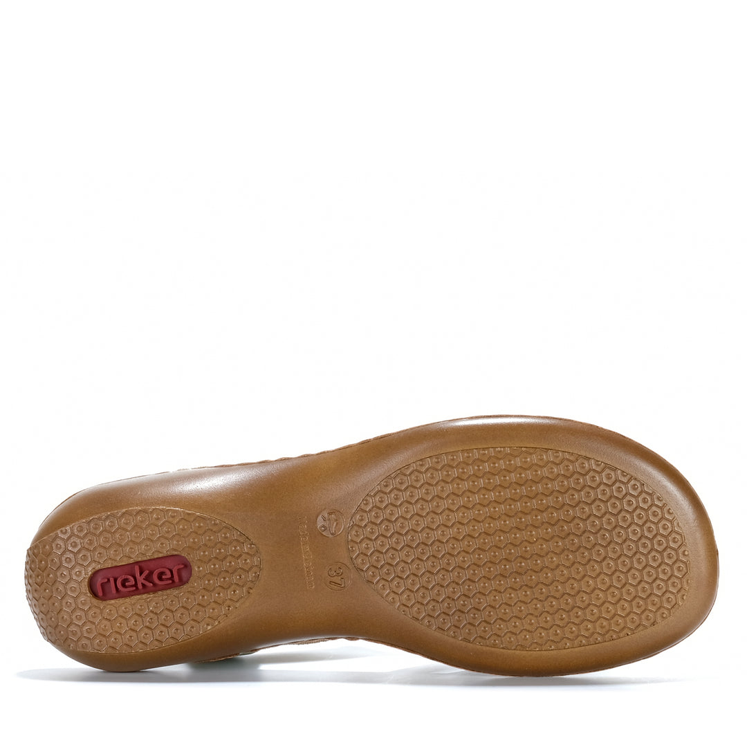 Rieker Hampshire 65918/52 Grun Kombi Womens Sandals
