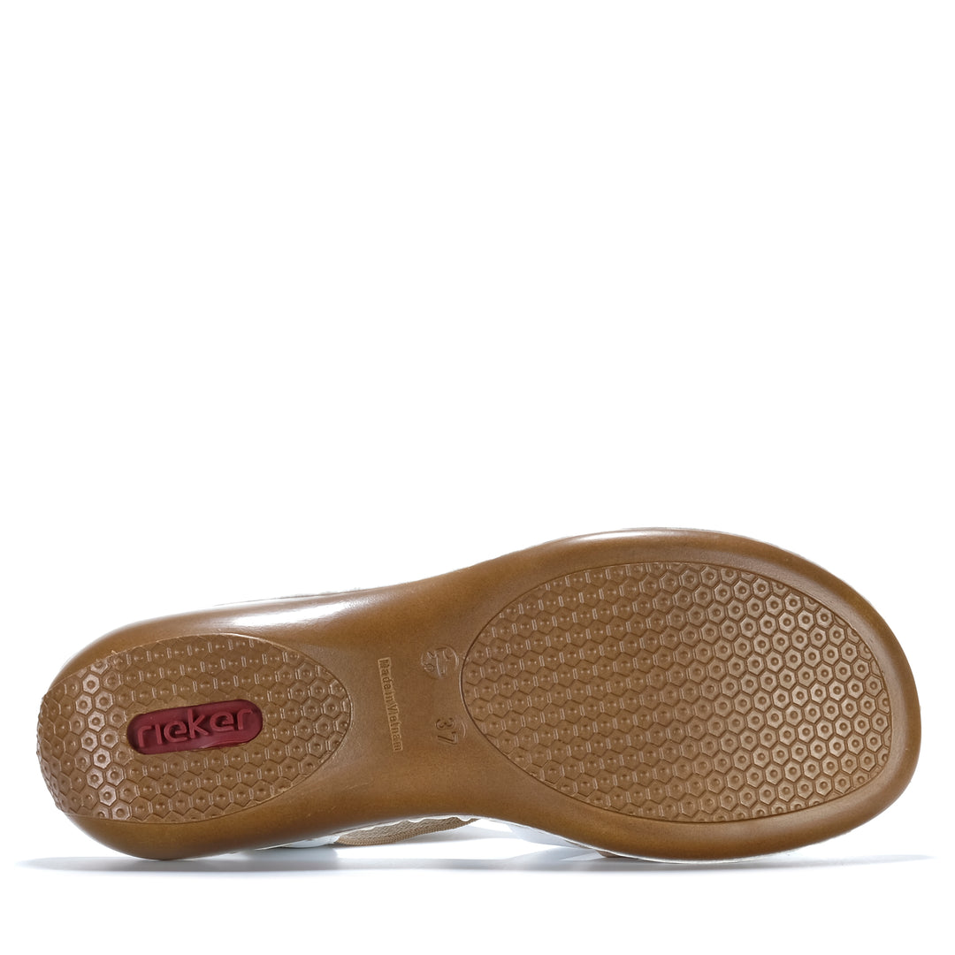 Rieker Hampshire 65918/81 Weiss Kombi Womens Sandals