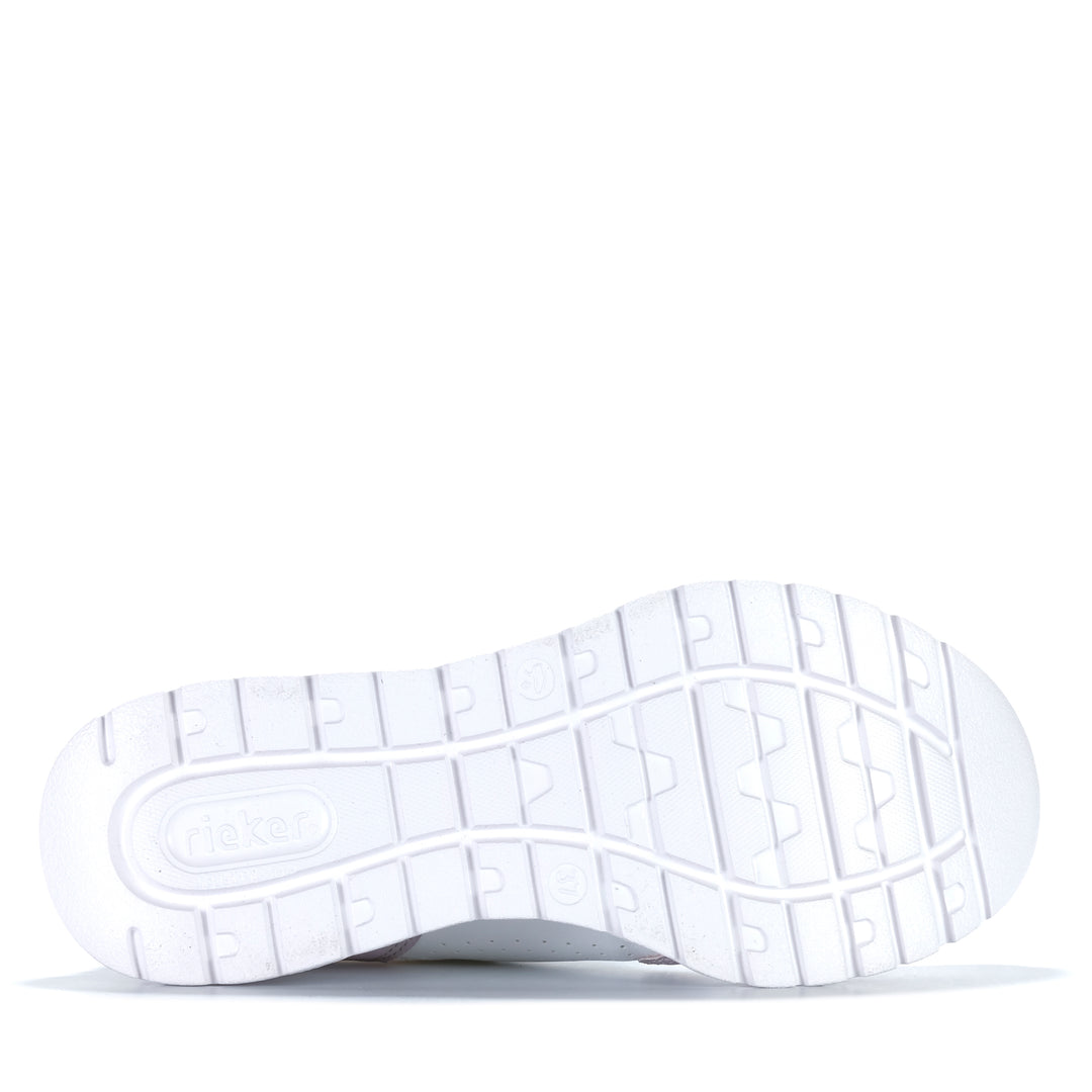 Rieker Ripley M6067/30 Weiss Kombi Womens Sneakers