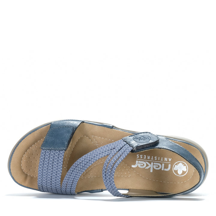 Rieker Vegas 64870/14 Blue Womens Sandals