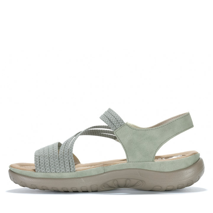 Rieker Vegas 64870/52 Green Womens Sandals