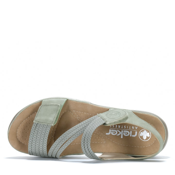 Rieker Vegas 64870/52 Green Womens Sandals