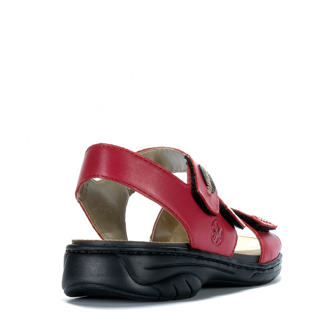 Rieker Virginia 64573/33 Red Womens Sandals