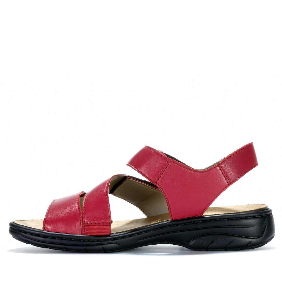 Rieker Virginia 64573/33 Red Womens Sandals