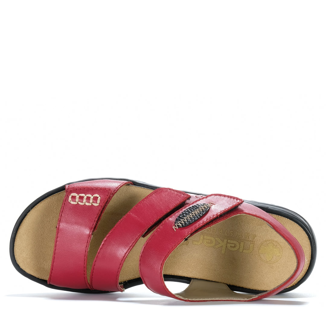 Rieker Virginia 64573/33 Red Womens Sandals
