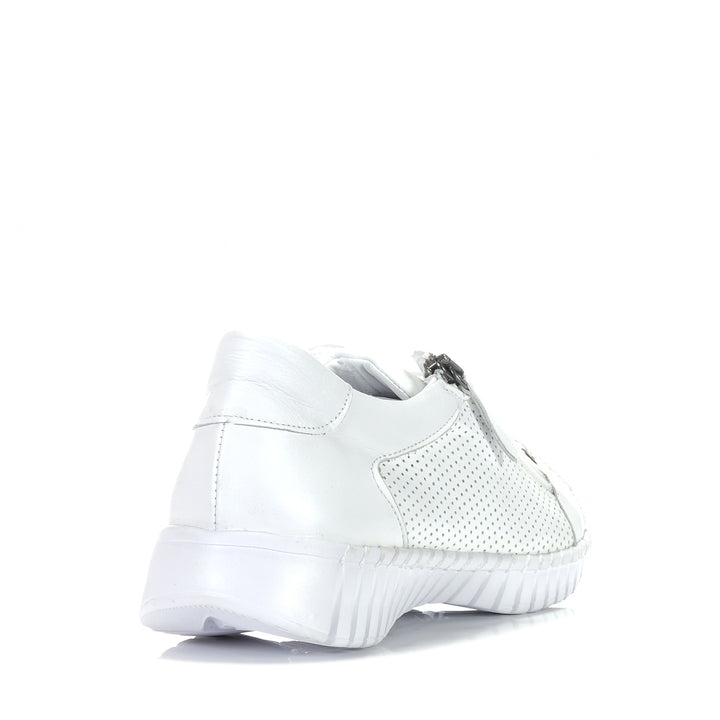 Rilassare Tristram White, Womens, flats, rilassare, shoes, white, womens