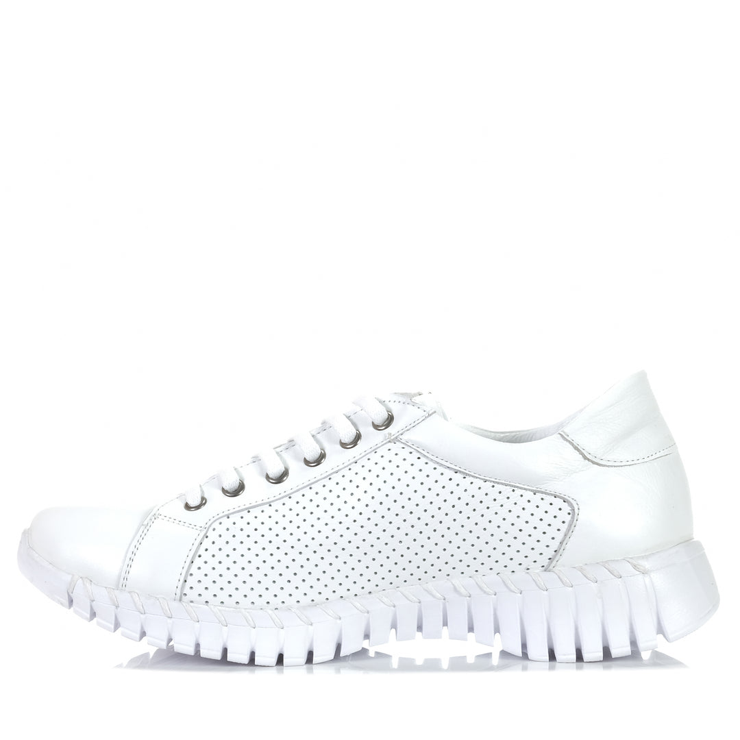 Rilassare Tristram White, Womens, flats, rilassare, shoes, white, womens