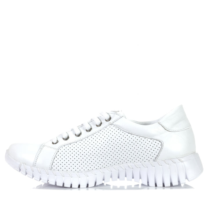 Rilassare Tristram White, Womens, flats, rilassare, shoes, white, womens