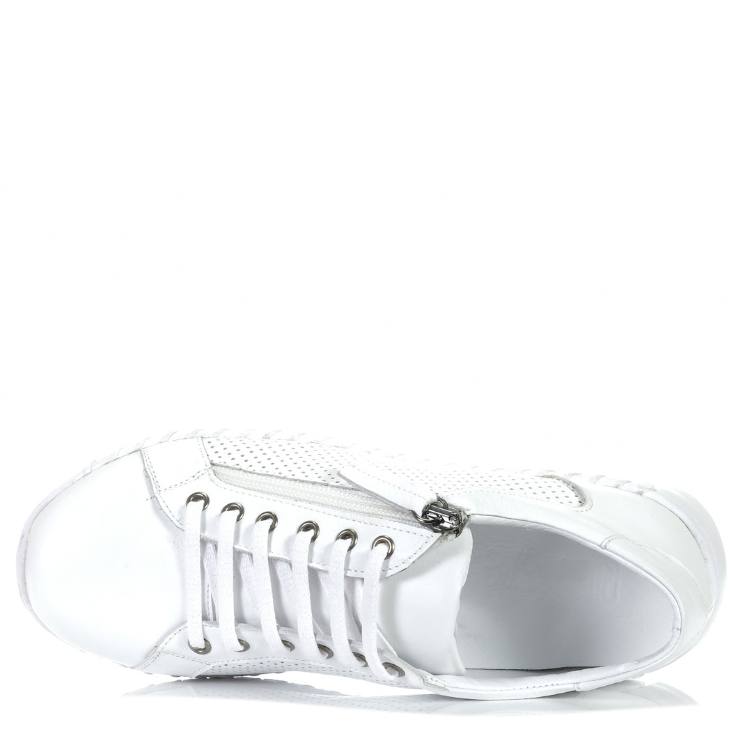 Rilassare Tristram White, Womens, flats, rilassare, shoes, white, womens