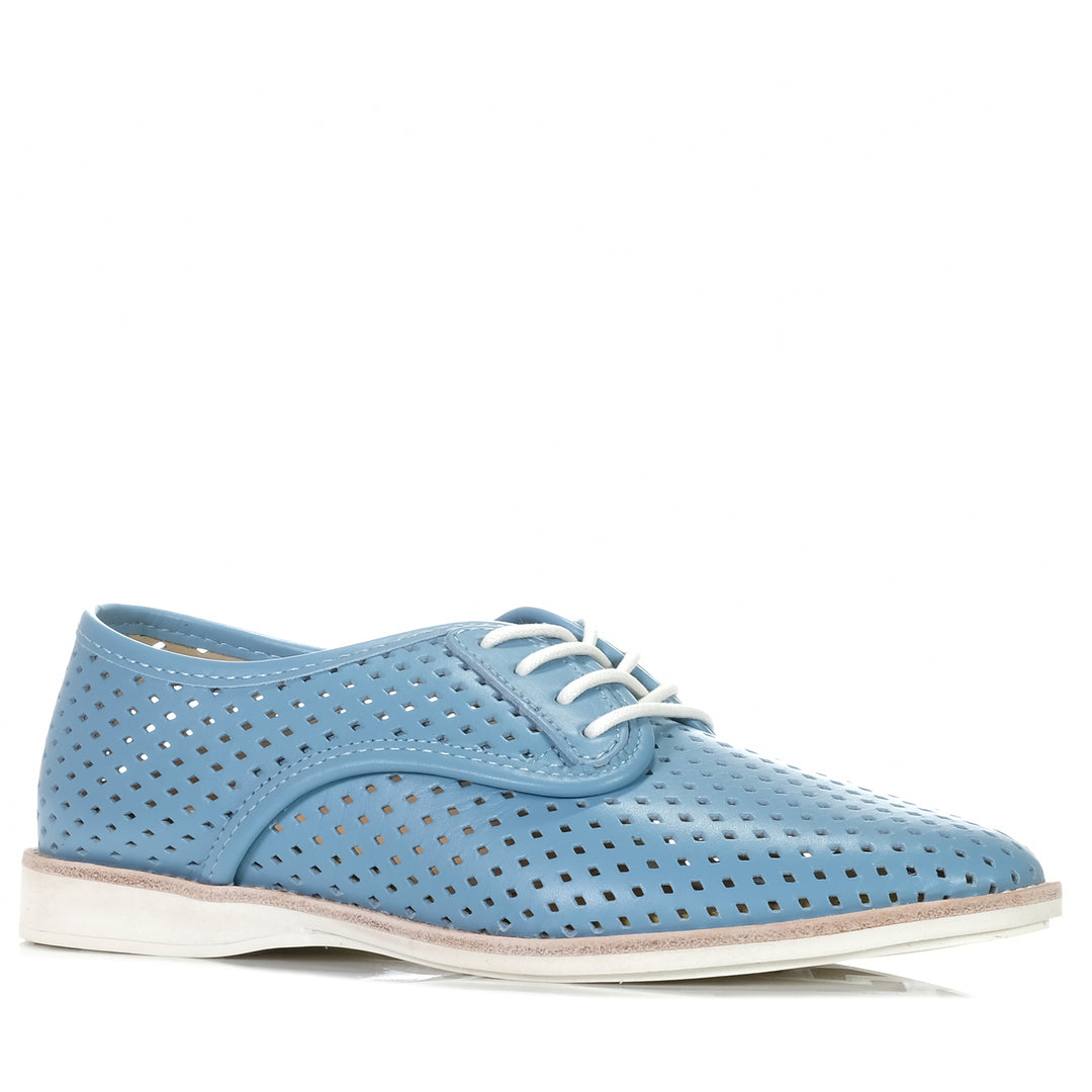 Rollie Derby Punch Steel Blue, 37 EU, 38 EU, 39 EU, 40 EU, 41 EU, 42 EU, blue, flats, low-tops, Rollie, shoes, sneakers, womens