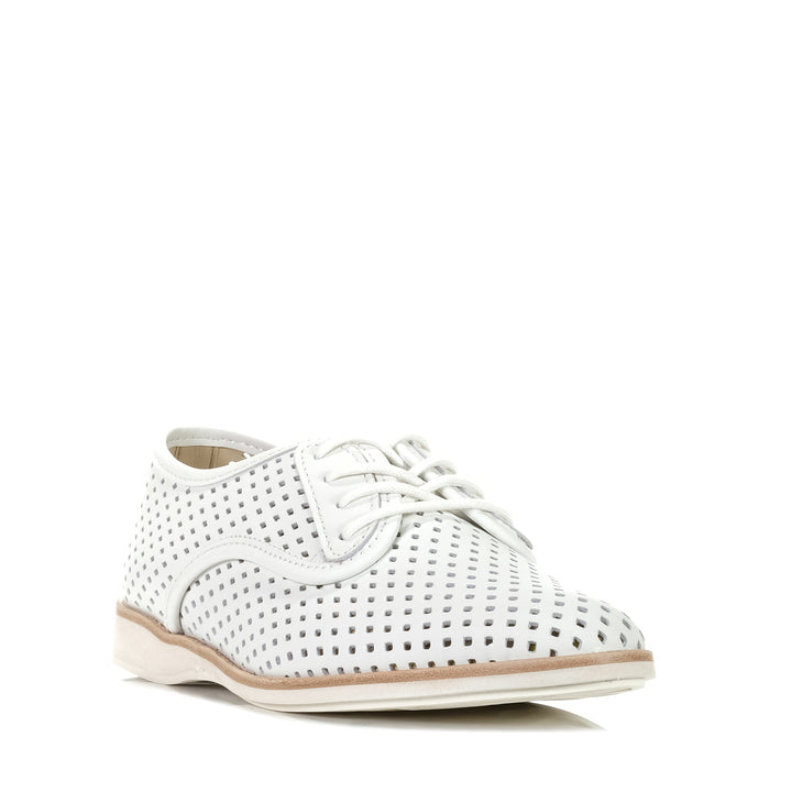 Rollie Derby Punch White, Womens, flats, low-tops, Rollie, shoes, sneakers, white, womens