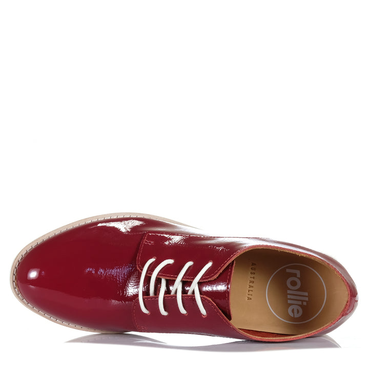 Rollie Derby Super Soft Merlot Patent, Womens