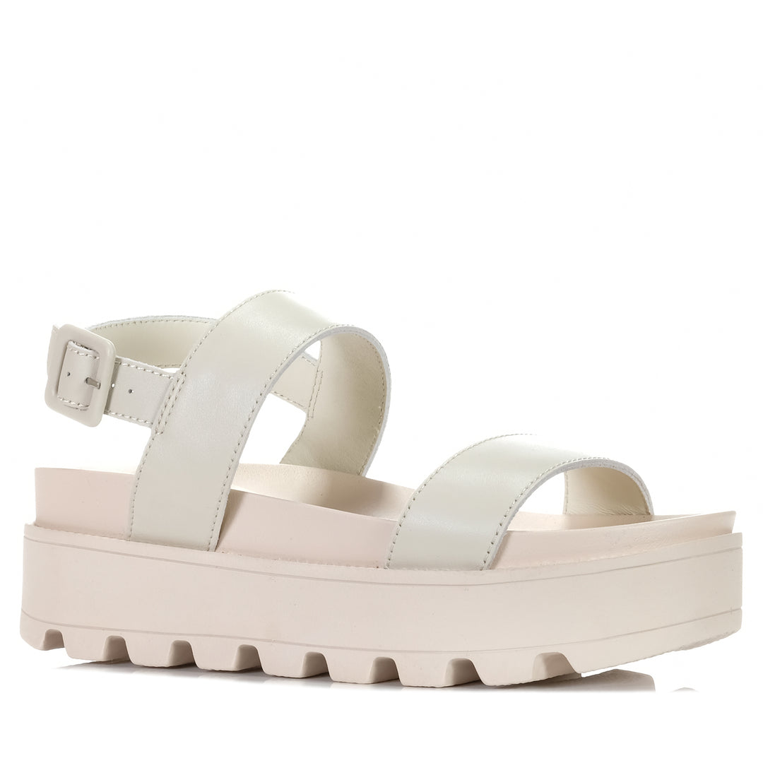 Rollie Zeze Wedge Strap All Oat, 37 EU, 38 EU, 39 EU, 40 EU, 41 EU, flats, Rollie, sandals, taupe, womens