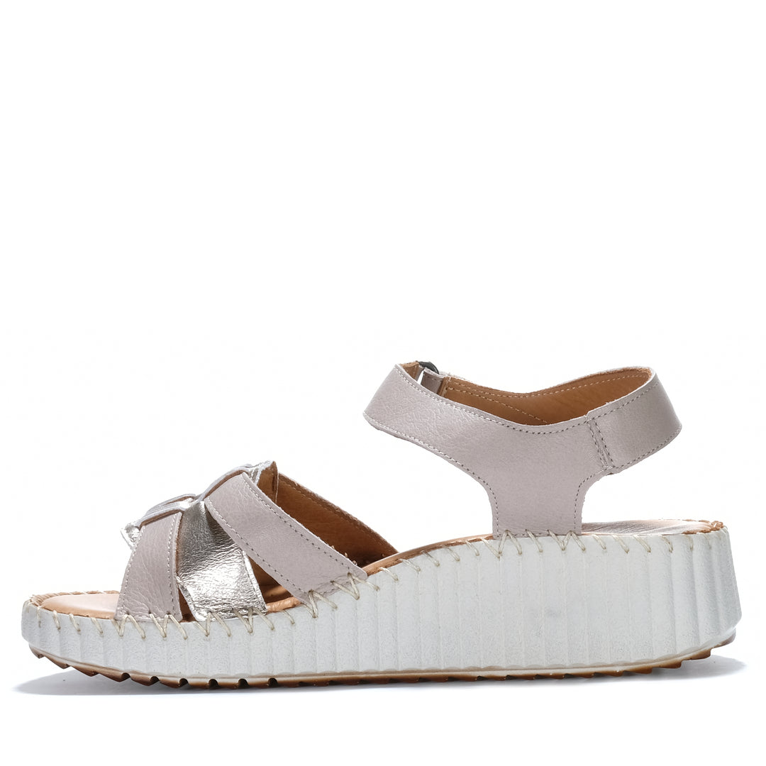 Sala Sophie Silver Grey Womens Sandals
