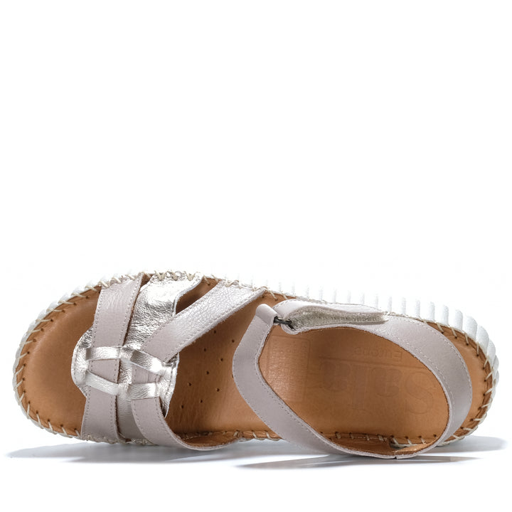 Sala Sophie Silver Grey Womens Sandals