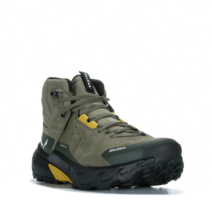 Salewa Pedroc 2 Leather Mid Powertex Faded Green/Dark Olive Mens Walking Shoes