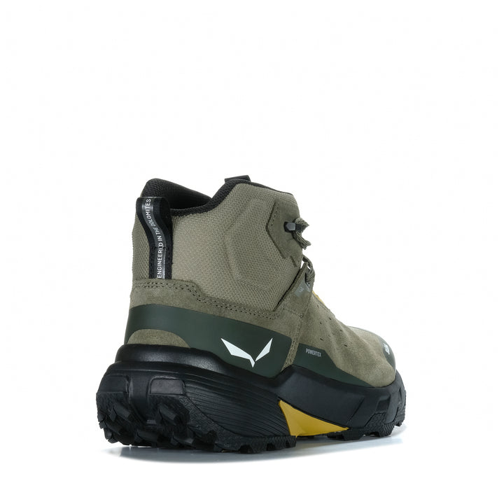 Salewa Pedroc 2 Leather Mid Powertex Faded Green/Dark Olive Mens Walking Shoes