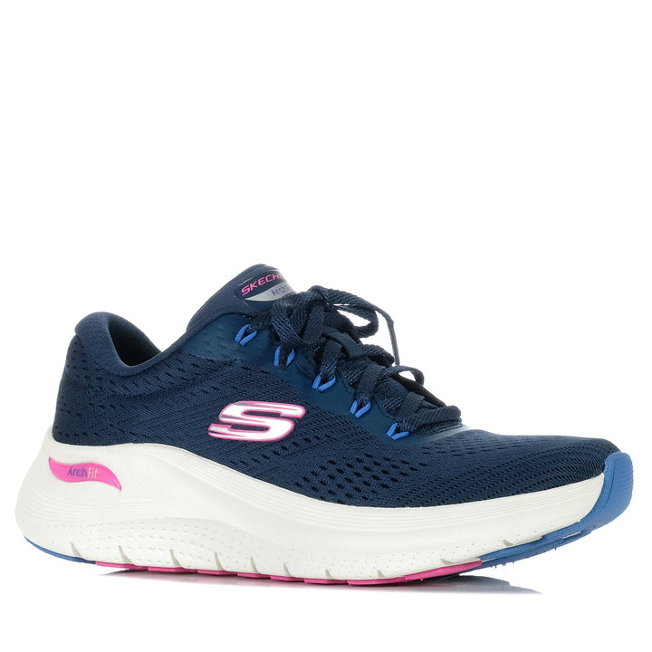 Skechers Arch Fit 2.0 - Big League 150051 Navy/Multi, 10 US, 11 US, 6 US, 7 US, 8 US, 9 US, flats, multi, shoes, Skechers, sports, walking, womens