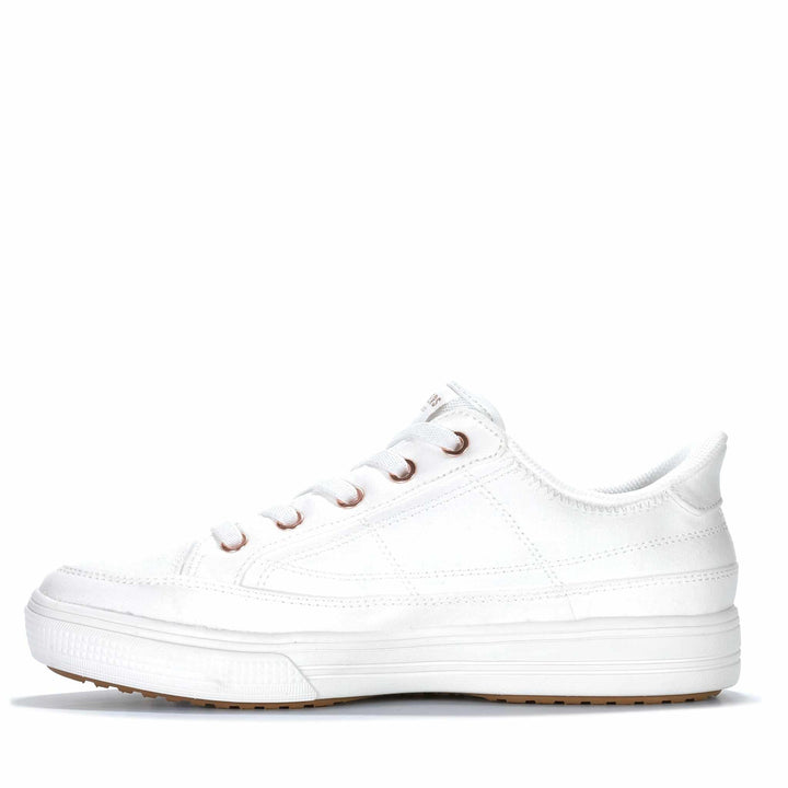 Skechers Arch Fit Arcade - See Ya There Wide White 177197 Womens Sneakers