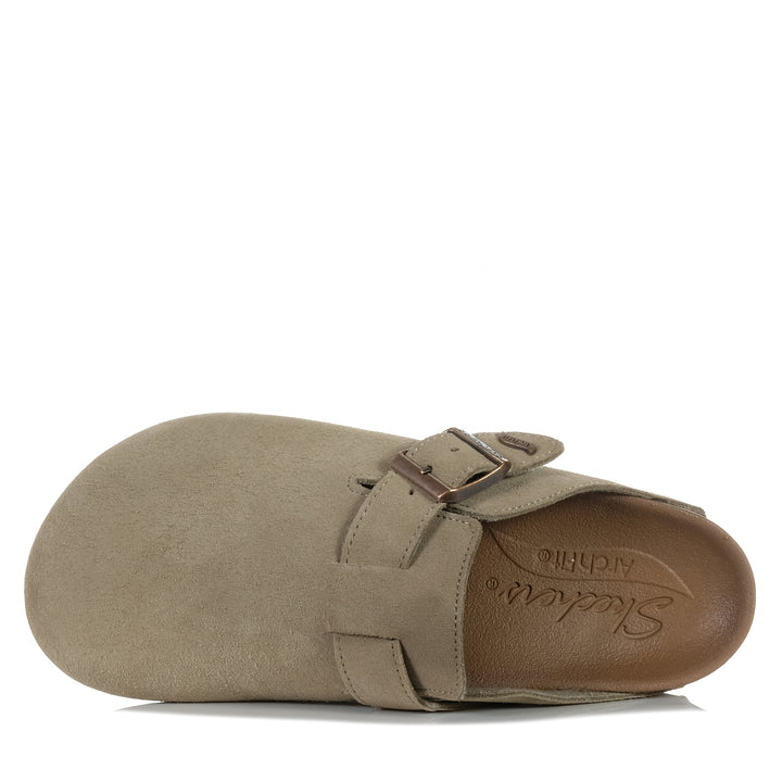 Skechers Arch Fit Granola - Happy Friday 158830 Taupe, 10 US, 11 US, 6 US, 7 US, 8 US, 9 US, flats, shoes, skechers, taupe, womens