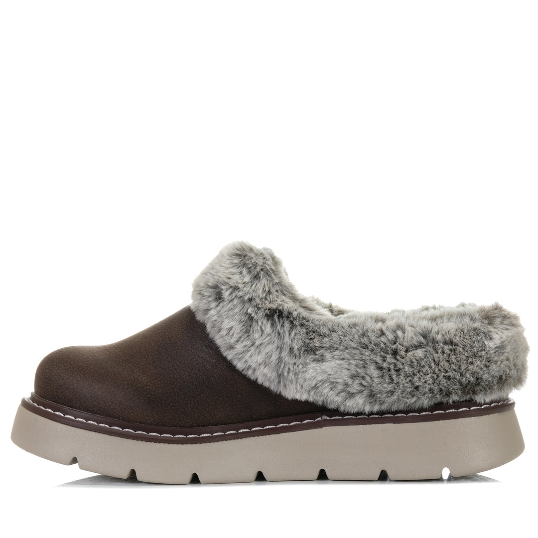 Skechers BOBS Keepsakes Lite - Cozy Blend 114762 Chocolate, 10 US, 11 US, 6 US, 7 US, 8 US, 9 US, brown, Skechers, slippers, womens