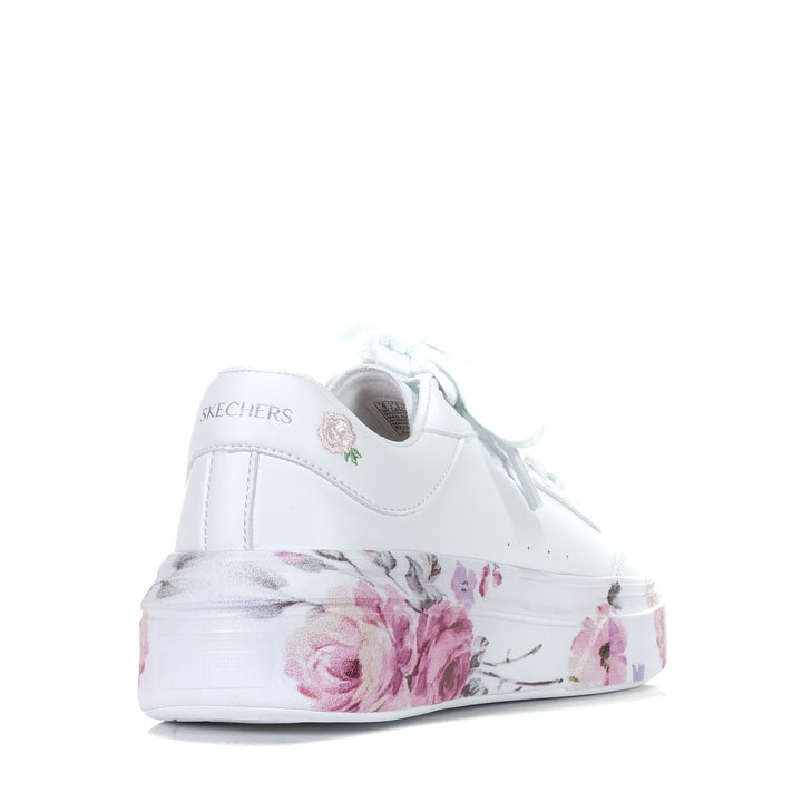 Skechers Cordova Classic - Painted Florals 185062 White, 10 us, 11 us, 6 us, 7 us, 8 us, 9 us, flats, floral, low-tops, multi, shoes, skechers, sneakers, white, womens