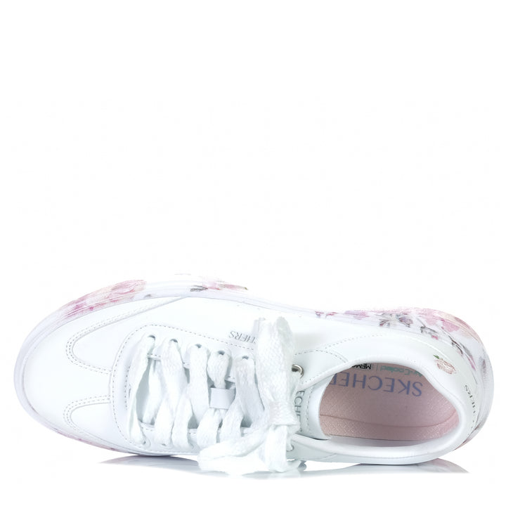 Skechers Cordova Classic - Painted Florals 185062 White, 10 us, 11 us, 6 us, 7 us, 8 us, 9 us, flats, floral, low-tops, multi, shoes, skechers, sneakers, white, womens