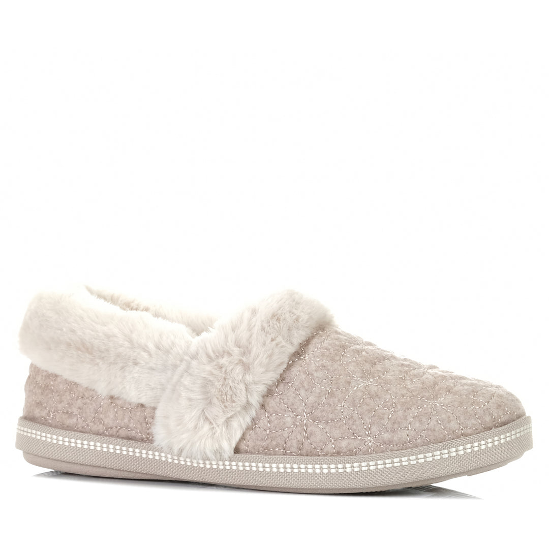 Skechers Cozy Campfire - Bright Blossom 167686 Taupe, 10 US, 11 US, 6 US, 7 US, 8 US, 9 US, Skechers, slippers, taupe, womens