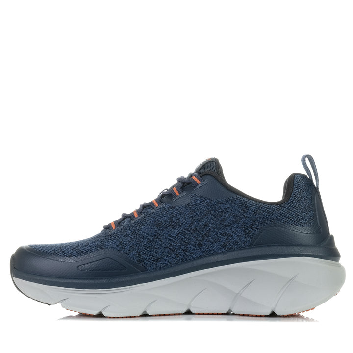 Skechers D'Lux Walker 2.0 - Steadway 232719 Navy/Orange, 10 US, 10.5 US, 11 US, 11.5 US, 12 US, 13 US, 14 US, 7 US, 8 US, 9 US, 9.5 US, blue, casual, mens, shoes, Skechers, wide