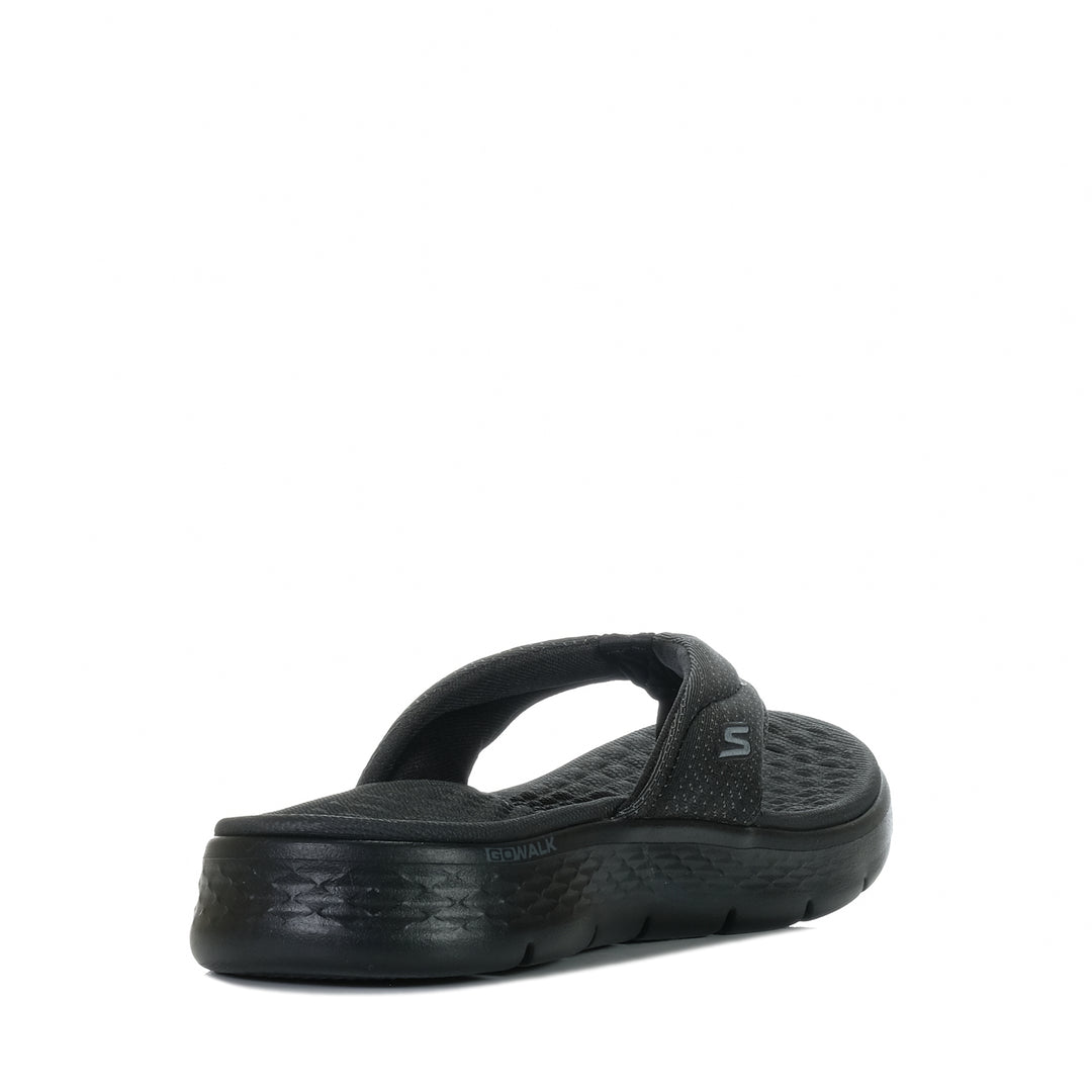 Skechers Go Walk Flex Sandal - Impress 141445 Black/Black, 10 US, 11 US, 6 US, 7 US, 8 US, 9 US, black, flats, jandals, sandals, Skechers, womens