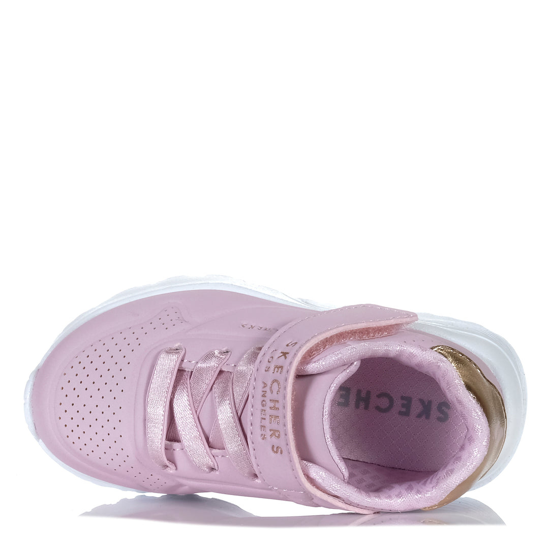 Skechers Infants UNO Lite - Precious Shimmer Pink 310379N Toddler Shoes