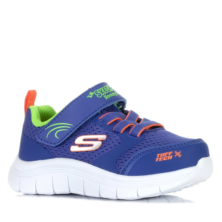 Skechers Infants' Comfy Flex 3.0 407333N Blue/Orange, 10 US, 6 US, 7 US, 8 US, 9 US, blue, kids, shoes, Skechers, toddler