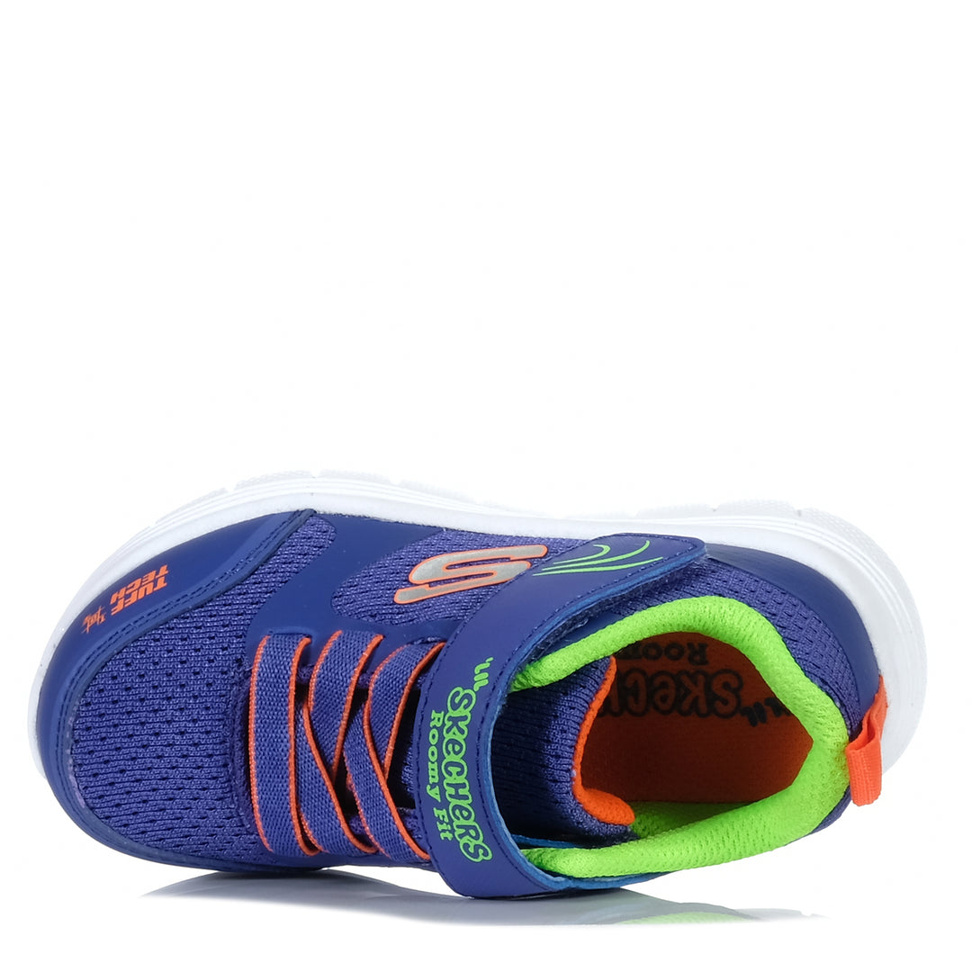 Skechers Infants' Comfy Flex 3.0 407333N Blue/Orange, Toddler