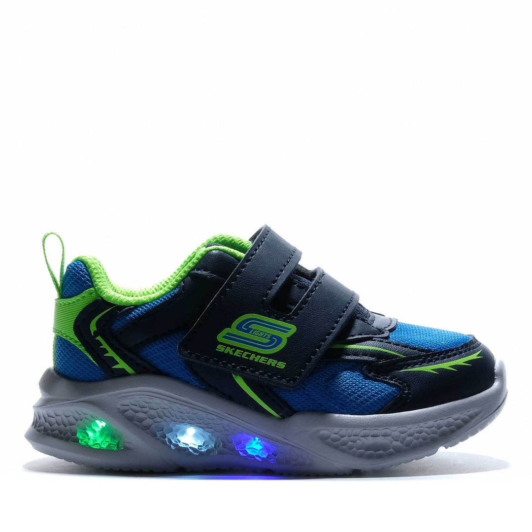 Skechers Infants' S-Lights: Meteor-Lights - Glow Spike Navy 4014 Toddler Shoes
