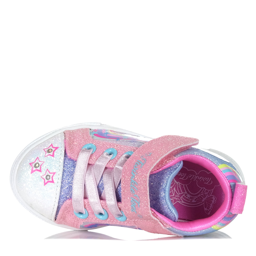 Skechers Infants' Twinkle Sparks - Whimsical Shimmer Pink Multi Toddler Shoes