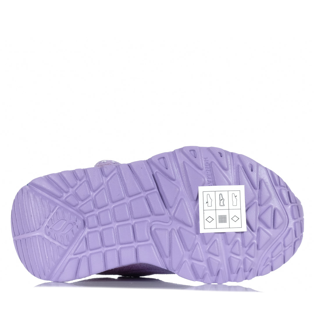 Skechers Infants' Uno Lite - Metallic Sparkle 310394N Lavender