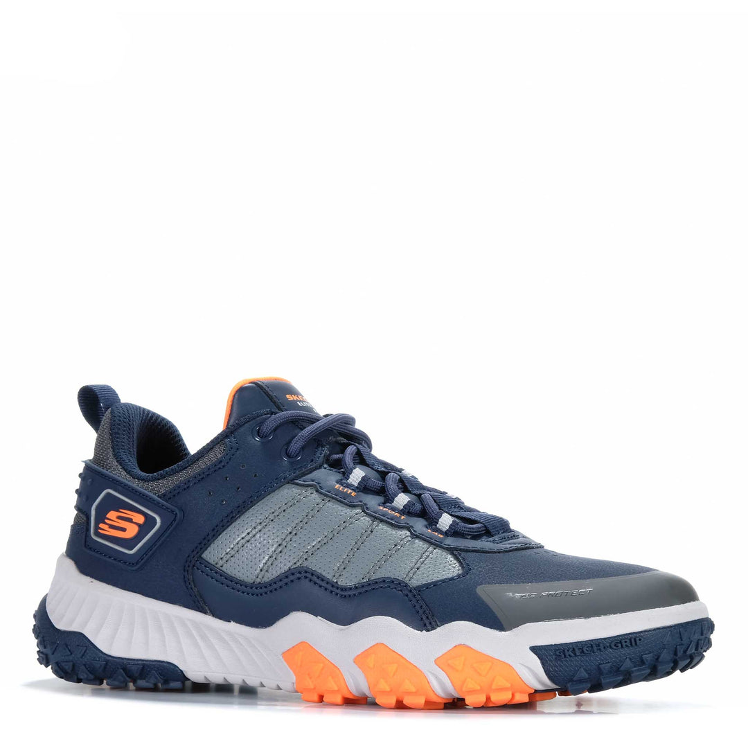 Skechers Kids' Elite Sport Field 403973L Navy/Charcoal Big Kids Shoes