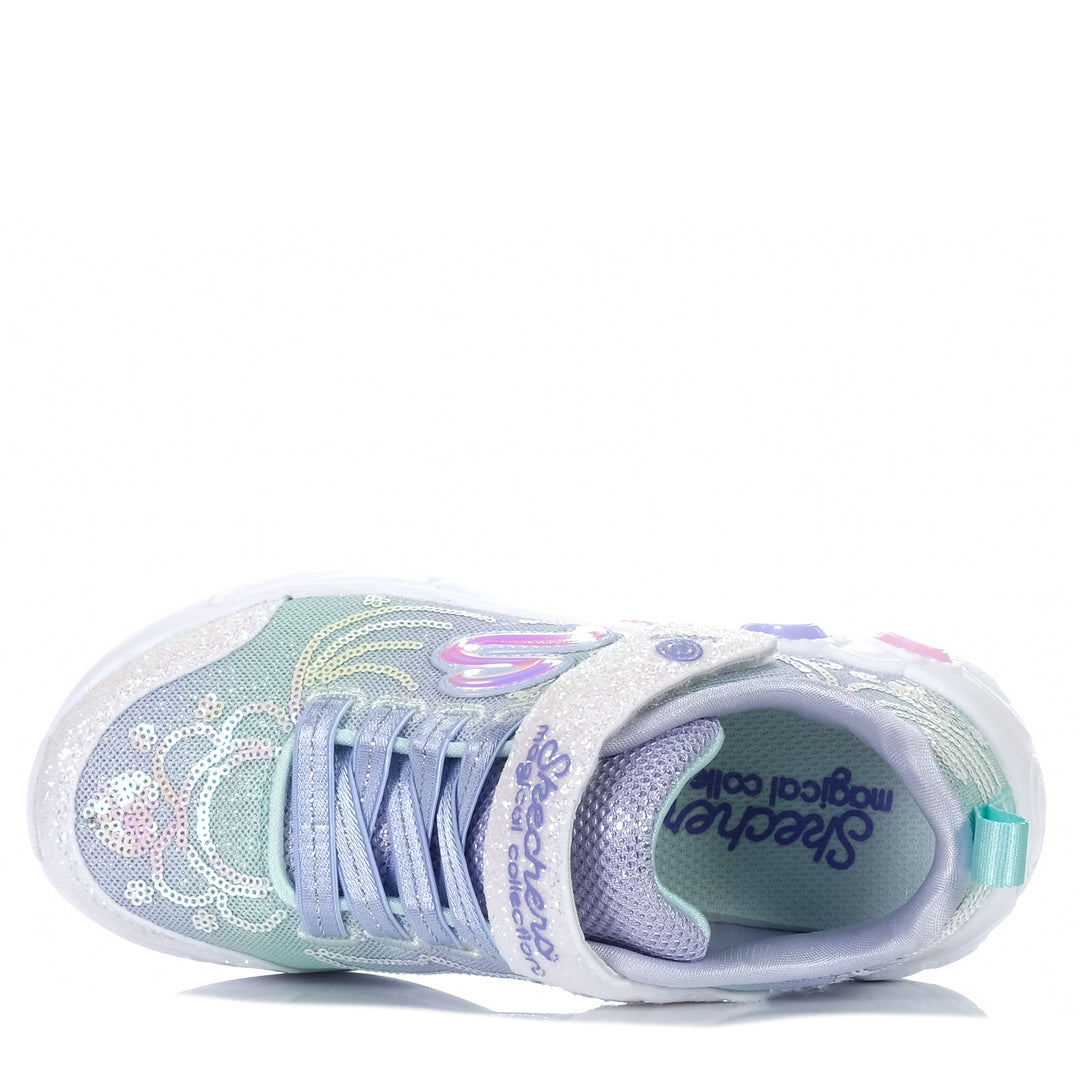 Skechers Kids' Princess Wishes 302686L Lavender/Multi, 1 US, 11 US, 12 US, 13 US, 2 US, 3 US, 4 US, kids, lights, multi, shoes, Skechers, youth